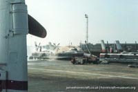 SRN4 The Prince of Wales (GH-2054) destroyed by fire at Dover